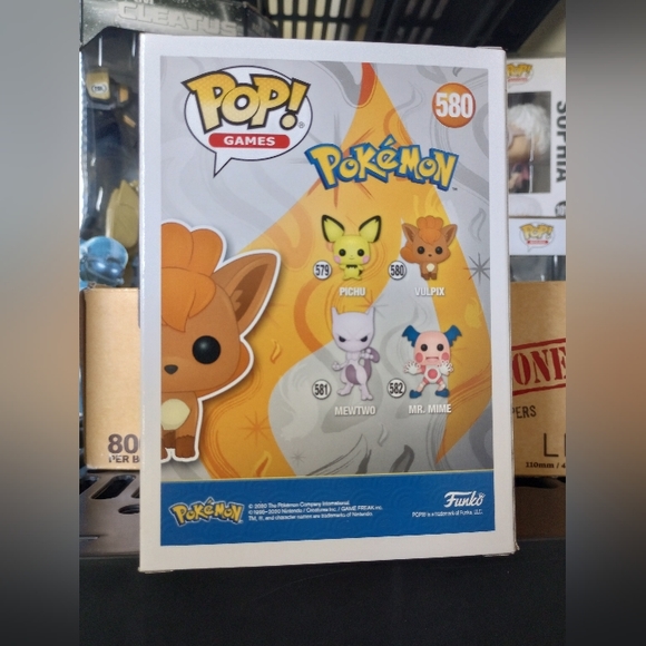 Flocked Vulpix Funko POP! Pokemon Fall Convention Exclusive - Picture 5 of 8